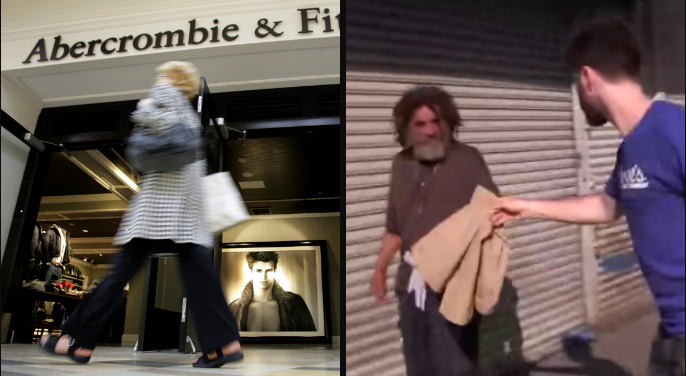 Hånas, Abercrombie & Fitch, Hemlosa